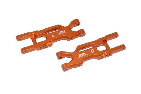 Losi 1/18 Mini-T 2.0 2WD Stadium Truck Aluminum Rear Lower Arms - 2Pc Set Orange