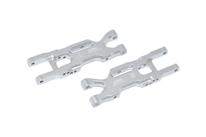 Losi 1/18 Mini-T 2.0 2WD Stadium Truck Aluminum Rear Lower Arms - 2Pc Set Silver