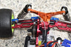 Losi 1/18 Mini-T 2.0 2WD Stadium Truck Aluminum + Stainless Steel Rear Upper Arm Tie Rod - 6Pc Set Green