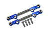 Losi 1/18 Mini-T 2.0 2WD Stadium Truck Aluminum + Stainless Steel Rear Upper Arm Tie Rod - 6Pc Set Blue