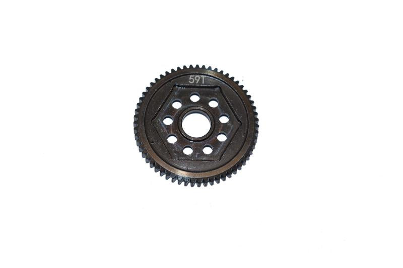 Losi 1/18 Mini-T 2.0 2WD Stadium Truck Harden Steel #45 Spur Gear 59T - 1Pc Set Black