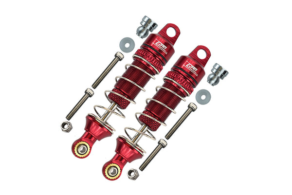 Losi 1/18 Mini-T 2.0 2WD Stadium Truck Aluminum Rear Spring Dampers (60mm) - 2Pc Set Red