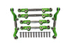 Losi 1/18 Mini-T 2.0 2WD Stadium Truck Aluminum + Stainless Steel Adjustable Tie Rods - 18Pc Set Green