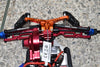 Losi 1/18 Mini-T 2.0 2WD Stadium Truck Stainless Steel Adjustable Front Upper Arm Tie Rod + Front Steering + Rear Upper Arm Tie Rod (No Ball Ends) - 6Pc Set Original Color