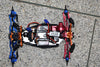 Losi 1/18 Mini-T 2.0 2WD Stadium Truck Stainless Steel Adjustable Front Upper Arm Tie Rod + Front Steering + Rear Upper Arm Tie Rod (No Ball Ends) - 6Pc Set Original Color