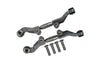 Losi 1/18 Mini-T 2.0 2WD Stadium Truck Aluminum + Stainless Steel Adjustable Front Steering Tie Rod - 6Pc Set Gray Silver