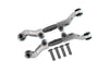 Losi 1/18 Mini-T 2.0 2WD Stadium Truck Aluminum + Stainless Steel Adjustable Front Steering Tie Rod - 6Pc Set Silver