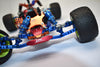 Losi 1/18 Mini-T 2.0 2WD Stadium Truck Aluminum Front Bumper with D-Rings + Aluminum Front Skid Plate - 5Pc Set Silver