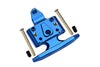 Losi 1/18 Mini-T 2.0 2WD Stadium Truck Aluminum Front Bumper with D-Rings + Aluminum Front Skid Plate - 5Pc Set Blue