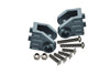 Aluminum Front Or Rear Axle Mount Set For Suspension Links For Losi 1:8 LMT 4WD Solid Axle Monster Truck LOS04022 / Mega Truck Brushless LOS04024 / Grave Digger / Son-uva Digger LOS04021 - Gray Silver