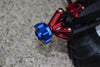 Aluminum Hex Adapters Converter (+5mm) For Losi 1:8 LMT 4WD Solid Axle Monster Truck LOS04022 / LMT Grave Digger / Son-uva Digger LOS04021 / TLR Tuned LMT Kit LOS04027 Upgrades - 14Pc Set Blue