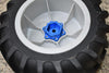 Aluminum Hex Adapters Converter (+5mm) For Losi 1:8 LMT 4WD Solid Axle Monster Truck LOS04022 / LMT Grave Digger / Son-uva Digger LOS04021 / TLR Tuned LMT Kit LOS04027 Upgrades - 14Pc Set Blue