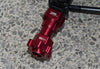 Aluminum Hex Adapters Converter (+10mm) For Losi 1:8 LMT 4WD Solid Axle Monster Truck LOS04022 / LMT Grave Digger / Son-uva Digger LOS04021 / TLR Tuned LMT Kit LOS04027 Upgrades - 14Pc Set Red