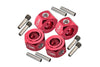 Losi 1/8 LMT 4WD Solid Axle Monster Truck LOS04022  Aluminum 6061-T6 Hex Adapter (12mmx8mm) - Red