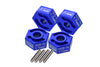 Aluminum 7075-T6 Hex Adapter (17mmx8mm) For Losi 1:8 LMT 4WD Solid Axle Monster Truck-LOS04021/LOS04022 & Mega Truck-LOS04024 - Blue