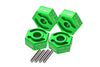 Aluminum 7075-T6 Hex Adapter (17mmx8mm) For Losi 1:8 LMT 4WD Solid Axle Monster Truck-LOS04021/LOS04022 & Mega Truck-LOS04024 - Green