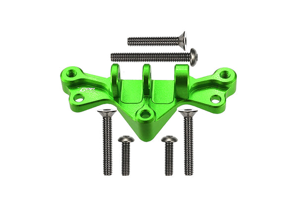 Losi 1/8 LMT 4WD Solid Axle Monster Truck Upgrade Parts Aluminum Mount For Front Or Rear Gearbox Upper Suspension Links - 7Pc Set Green