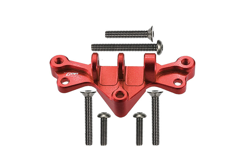 Losi 1/8 LMT 4WD Solid Axle Monster Truck Upgrade Parts Aluminum Mount For Front Or Rear Gearbox Upper Suspension Links - 7Pc Set Red