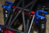Aluminum Front Or Rear Frame Brace For Losi 1:8 LMT 4WD Solid Axle Monster Truck LOS04022 / LMT Mega Truck Brushless LOS04024 / LMT Grave Digger / Son-uva Digger LOS04021 Upgrades - 5Pc Set Silver