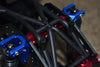 Aluminum Front Or Rear Frame Brace For Losi 1:8 LMT 4WD Solid Axle Monster Truck LOS04022 / LMT Mega Truck Brushless LOS04024 / LMT Grave Digger / Son-uva Digger LOS04021 Upgrades - 5Pc Set Silver