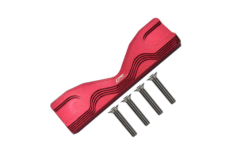 Aluminum Front Or Rear Frame Brace For Losi 1:8 LMT 4WD Solid Axle Monster Truck LOS04022 / LMT Mega Truck Brushless LOS04024 / LMT Grave Digger / Son-uva Digger LOS04021 Upgrades - 5Pc Set Red