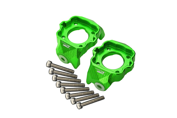 Aluminum Front C-Hubs For Losi 1:8 LMT 4WD Solid Axle Monster Truck LOS04022 / LMT Mega Truck Brushless LOS04024 / LMT Grave Digger / Son-uva Digger LOS04021 Upgrades - 10Pc Set Green