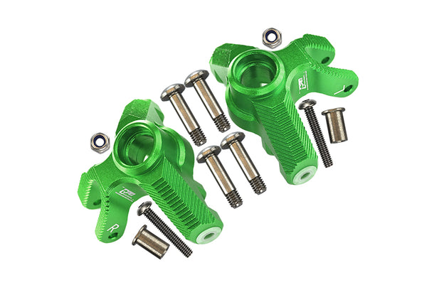 Aluminum Front Knuckle Arm For Losi 1:8 LMT 4WD Solid Axle Monster Truck LOS04022 / LMT Mega Truck Brushless LOS04024 / LMT Grave Digger / Son-uva Digger LOS04021 Upgrades - 12Pc Set Green