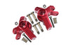 Aluminum Front Knuckle Arm For Losi 1:8 LMT 4WD Solid Axle Monster Truck LOS04022 / LMT Mega Truck Brushless LOS04024 / LMT Grave Digger / Son-uva Digger LOS04021 Upgrades - 12Pc Set Red