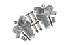 Aluminum Front Knuckle Arm For Losi 1:8 LMT 4WD Solid Axle Monster Truck LOS04022 / LMT Mega Truck Brushless LOS04024 / LMT Grave Digger / Son-uva Digger LOS04021 Upgrades - 12Pc Set Silver