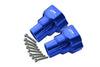 Aluminum Rear Knuckle Arm For Losi 1:8 LMT 4WD Solid Axle Monster Truck LOS04022 / LMT Mega Truck Brushless LOS04024 / LMT Grave Digger / Son-uva Digger LOS04021 Upgrades - 10Pc Set Blue
