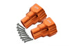 Aluminum Rear Knuckle Arm For Losi 1:8 LMT 4WD Solid Axle Monster Truck LOS04022 / LMT Mega Truck Brushless LOS04024 / LMT Grave Digger / Son-uva Digger LOS04021 Upgrades - 10Pc Set Orange