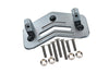 Losi 1/8 LMT 4WD Solid Axle Monster Truck Upgrade Parts Aluminum Servo Mount - 12Pc Set Gray Silver