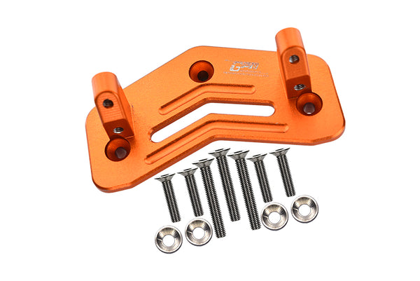 Losi 1/8 LMT 4WD Solid Axle Monster Truck Upgrade Parts Aluminum Servo Mount - 12Pc Set Orange