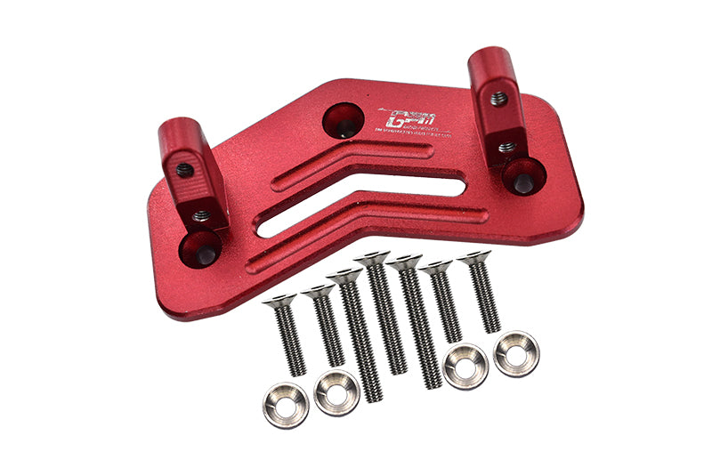Losi 1/8 LMT 4WD Solid Axle Monster Truck Upgrade Parts Aluminum Servo Mount - 12Pc Set Red
