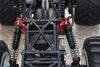 Aluminum Front Or Rear Shock Mount For Losi 1:8 LMT 4WD Solid Axle Monster Truck LOS04022 / LMT Mega Truck Brushless LOS04024 / LMT Grave Digger / Son-uva Digger LOS04021 Upgrades - 2Pc Set Black