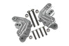 Aluminum Front Or Rear Shock Mount For Losi 1:8 LMT 4WD Solid Axle Monster Truck LOS04022 / LMT Mega Truck Brushless LOS04024 / LMT Grave Digger / Son-uva Digger LOS04021 Upgrades - 2Pc Set Silver