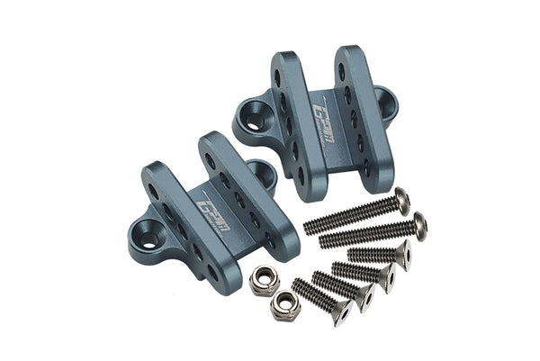 Aluminum Front Or Rear Lower Shock Mount For Losi 1:8 LMT 4WD Solid Axle Monster Truck LOS04022 / LMT Mega Truck Brushless LOS04024 / LMT Grave Digger / Son-uva Digger LOS04021 Upgrades - Gray Silver