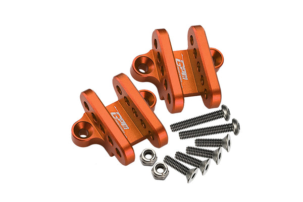 Aluminum Front Or Rear Lower Shock Mount For Losi 1:8 LMT 4WD Solid Axle Monster Truck LOS04022 / LMT Mega Truck Brushless LOS04024 / LMT Grave Digger / Son-uva Digger LOS04021 Upgrades - Orange