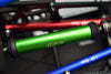 Steel + Aluminum Front+Rear Universal CVD Drive Shaft For Losi 1:8 LMT 4WD Solid Axle Monster Truck LOS04022 / LMT Grave Digger / Son-uva Digger LOS04021 Upgrades - 10Pc Set Blue