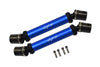 Losi 1/8 LMT 4WD Solid Axle Monster Truck LOS04022 Steel + Aluminium Front+Rear Universal CVD Drive Shaft - 10Pc Set Blue