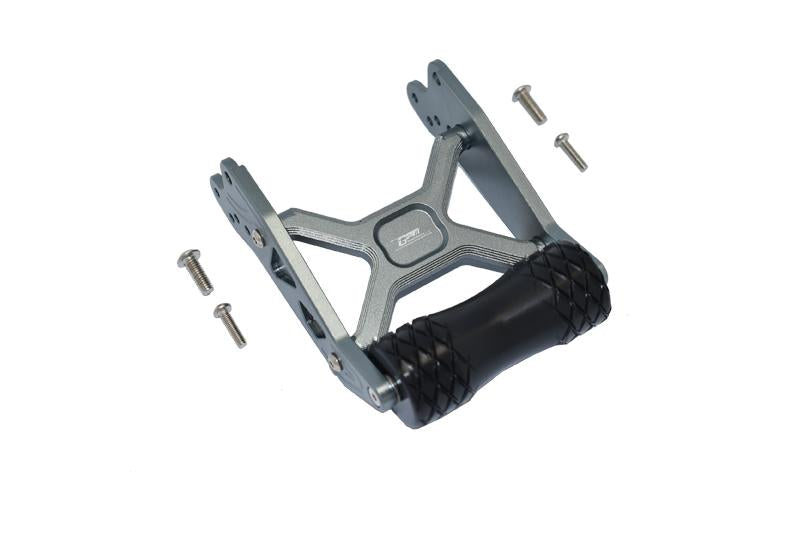 Losi 1/8 LMT 4WD Solid Axle Monster Truck LOS04022 Aluminum Rear Adjustable Wheelie - 5Pc Set Gray Silver