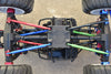 Aluminum Front Or Rear Upper & Lower Chassis Links Parts Tree For Losi 1:8 LMT 4WD Solid Axle Monster Truck LOS04022 / LMT Grave Digger / Son-uva Digger LOS04021 Upgrades - 4Pc Set Blue