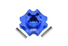 Losi 1/8 LMT 4WD Solid Axle Monster Truck Upgrade Parts Aluminum Center Differential Outputs - 3Pc Set Blue