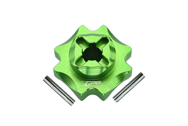 Losi 1/8 LMT 4WD Solid Axle Monster Truck Upgrade Parts Aluminum Center Differential Outputs - 3Pc Set Green
