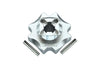 Losi 1/8 LMT 4WD Solid Axle Monster Truck Upgrade Parts Aluminum Center Differential Outputs - 3Pc Set Silver