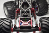 Losi 1/8 LMT 4WD Solid Axle Monster Truck LOS04022 Aluminum Front Or Rear Adjustable Spring Dampers (130mm) - 4Pc Set Silver