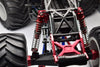 Losi 1/8 LMT 4WD Solid Axle Monster Truck LOS04022 Aluminum Front Or Rear Adjustable Spring Dampers (130mm) - 4Pc Set Blue