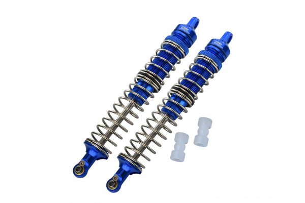 Losi 1/8 LMT 4WD Solid Axle Monster Truck LOS04022 Aluminum Front Or Rear Adjustable Spring Dampers (130mm) - 4Pc Set Blue