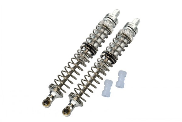 Losi 1/8 LMT 4WD Solid Axle Monster Truck LOS04022 Aluminum Front Or Rear Adjustable Spring Dampers (130mm) - 4Pc Set Silver