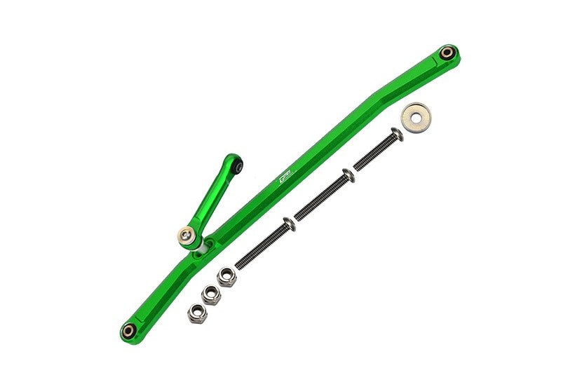 Losi 1/8 LMT 4WD Solid Axle Monster Truck Upgrade Parts Aluminum Front Steering Tie Rods - 8Pc Set Green